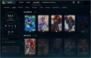 PLATINUM I ACCOUNT  261 SKINS