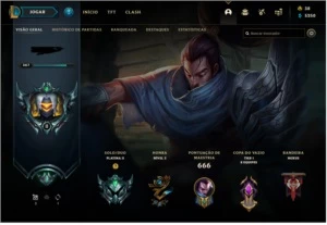 Conta LOL: Platina +230 Skins. 10k Essência Azul - League of Legends