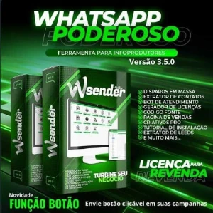 Wa Sender 3.5 + Gerador de Licença (função de botão) - Outros