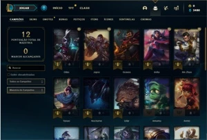 Conta prata 4 com 28 Champs e 3 Skins + 1 Ultimate - League of Legends LOL