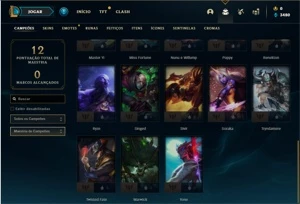 Conta prata 4 com 28 Champs e 3 Skins + 1 Ultimate - League of Legends LOL