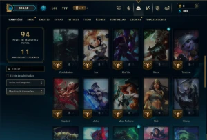 Ferro 3 com 40 Champs e 6 Skins - League of Legends LOL