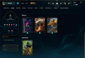 Ferro 3 com 40 Champs e 6 Skins - League of Legends LOL