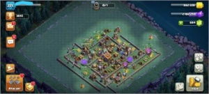 Cv14 full faltando apenas novas peças de muros - Clash of Clans