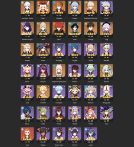 CONTA GENSHIN AR58 /15X5★/ Nahida, Shogun, Kokomi, Ayaka - Genshin Impact