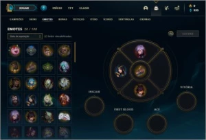 Conta ouro 4 com 5 skins e 34 champs - League of Legends LOL