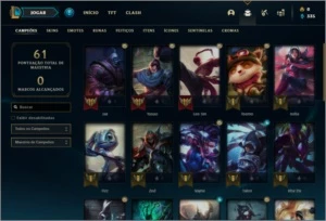 Conta ouro 4 com 5 skins e 34 champs - League of Legends LOL
