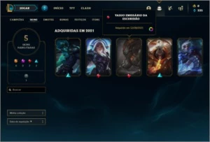 Conta ouro 4 com 5 skins e 34 champs - League of Legends LOL