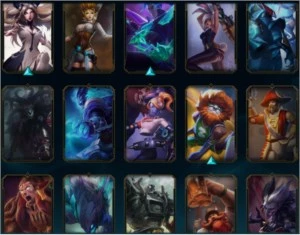 Conta LOL NVL 410 com todos os campeões/Ouro, 124 skins - League of Legends