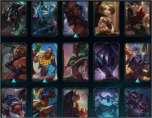 Conta LOL NVL 410 com todos os campeões/Ouro, 124 skins - League of Legends