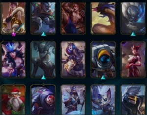 Conta LOL NVL 410 com todos os campeões/Ouro, 124 skins - League of Legends