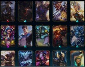 Conta LOL NVL 410 com todos os campeões/Ouro, 124 skins - League of Legends