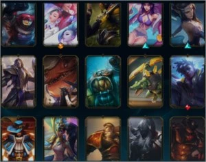 Conta LOL NVL 410 com todos os campeões/Ouro, 124 skins - League of Legends