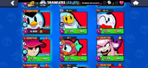 Conta brawl stars antiga de 2020 com 3 lendários e Gigi.