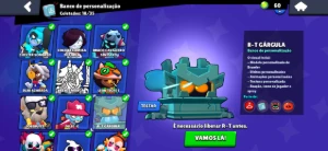 Conta brawl stars antiga de 2020 com 3 lendários e Gigi.