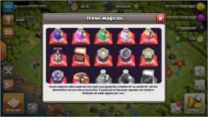 Duas CV 11 Semi-FULL com várias itens - Clash of Clans