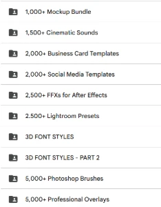 Presets, fontes, mockups e templates em um pack exclusivo - Softwares e Licenças