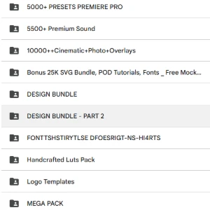 Presets, fontes, mockups e templates em um pack exclusivo - Softwares e Licenças