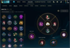 Conta Lol Plat1 Varias Skins E icones - League of Legends