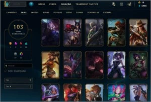 Conta Lol Plat1 Varias Skins E icones - League of Legends