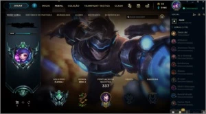 Conta Lol Plat1 Varias Skins E icones - League of Legends