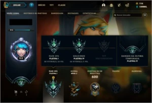 Vendo conta lol plat IV (195 skins, todos champs) - League of Legends