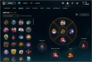 Vendo conta lol plat IV (195 skins, todos champs) - League of Legends