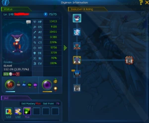 Conta NADMO (Server Omegamon) ENDGAME - Digimon Masters Online