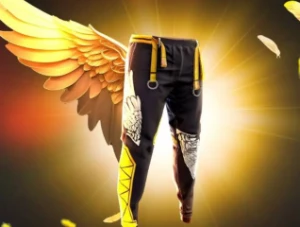 Conta com calça angelical feminina amarela FF - Free Fire