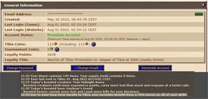CONTA 35% LOAYALT - Tibia