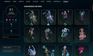 Conta League Of Legends Diamante 1 313 Skins LOL