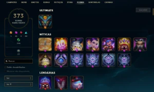 Conta League Of Legends Diamante 1 313 Skins LOL