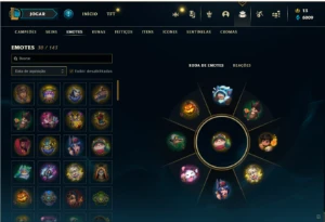 Conta diamante 3 com 40 Champs e 8 Skins - League of Legends LOL