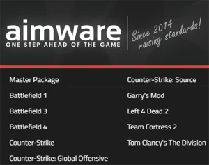 CONTA AIMWARE [ MASTER PACKAGE LIFETIME ] - Counter Strike CS