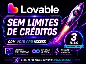 Lovable - Use sem Limite de Créditos | Acesso 3 dias