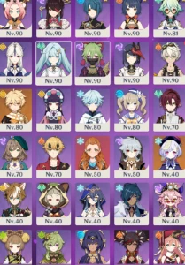 36 personagem 5 estrelas. 16 armas 5 estrelas - Genshin Impact
