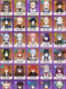 36 personagem 5 estrelas. 16 armas 5 estrelas - Genshin Impact