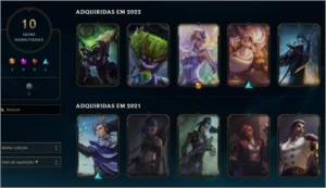 Conta League of Legends Lol Smurf Com Varias Skin