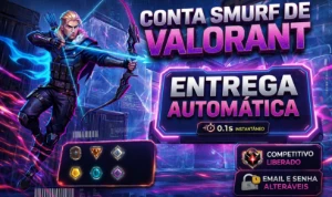 Conta smurf Valorant full acesso por 25 reais