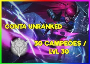 CONTA LOL SMURF | UNRANKED | 30 CHAMP | - League of Legends