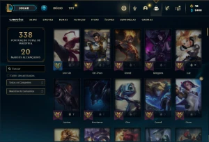 Conta diamante 2 com 150 Champs e 92 Skins - League of Legends LOL