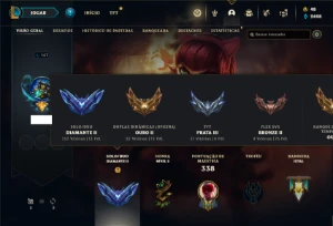 Conta diamante 2 com 150 Champs e 92 Skins - League of Legends LOL