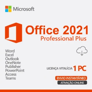 Microsoft Office 2021 Chave Ativação Vitalícia - Softwares e Licenças