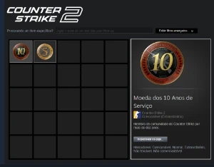 Conta Steam Antiga 19 anos - Medalha 5 e 10 anos de serviço - Outros