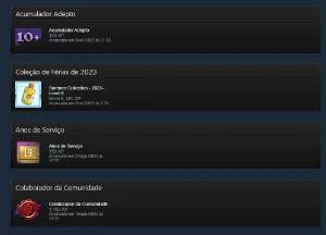 Conta Steam Antiga 19 anos - Medalha 5 e 10 anos de serviço - Outros