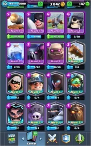Conta Clash Royale arena 11 com quase todas as lendarias