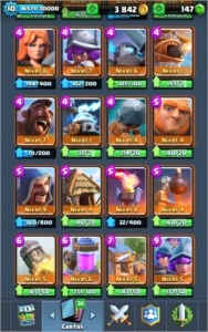 Conta Clash Royale arena 11 com quase todas as lendarias