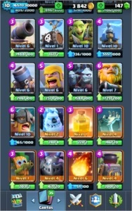 Conta Clash Royale arena 11 com quase todas as lendarias