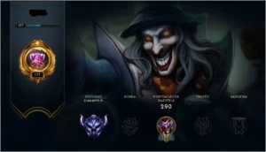 Vendo conta DIAMANTE IV - League of Legends LOL