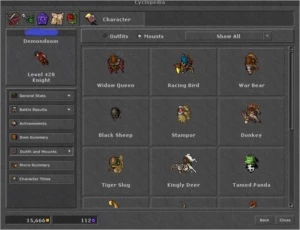 Tibia - EK 428 - Sword 114/107 ML 11 - Opt-pvp